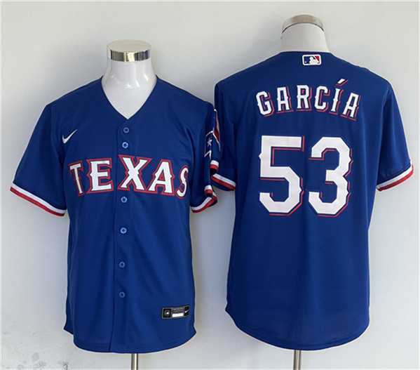 Men's Texas Rangers #53 Adolis Garcia Royal With Patch Cool Base Stitched Jersey,We sell and wholesale Men's Texas Rangers #53 Adolis Garcia Royal With Patch Cool Base Stitched Jersey on line form chian!